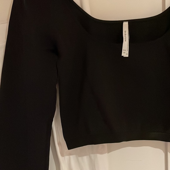 BABATON WHITE & BLACK CROPPED LONGSLEEVE - Picture 5 of 5